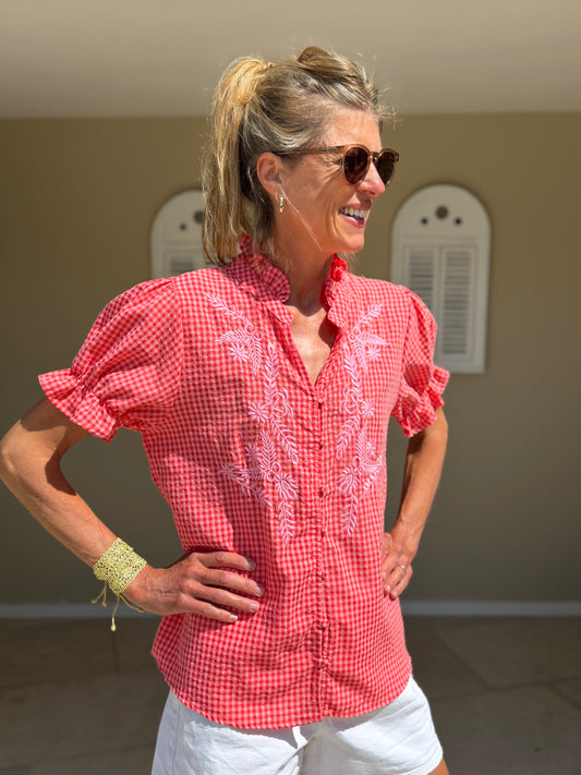 Coliston Red Blouse