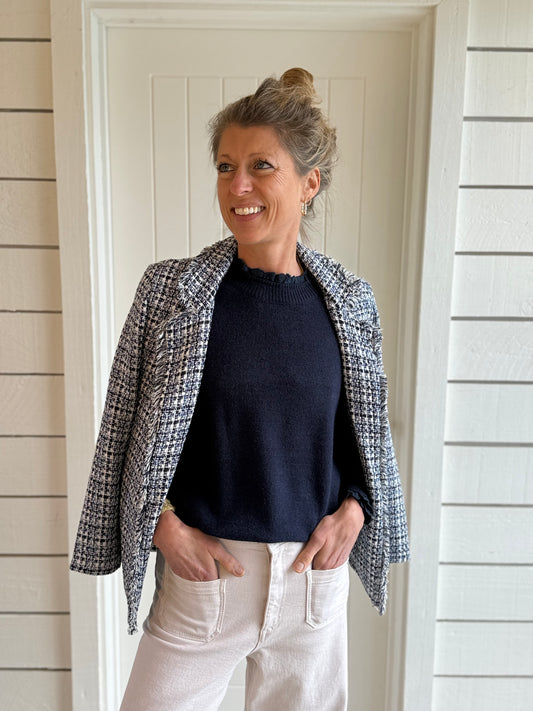 Crawford Navy Jumper