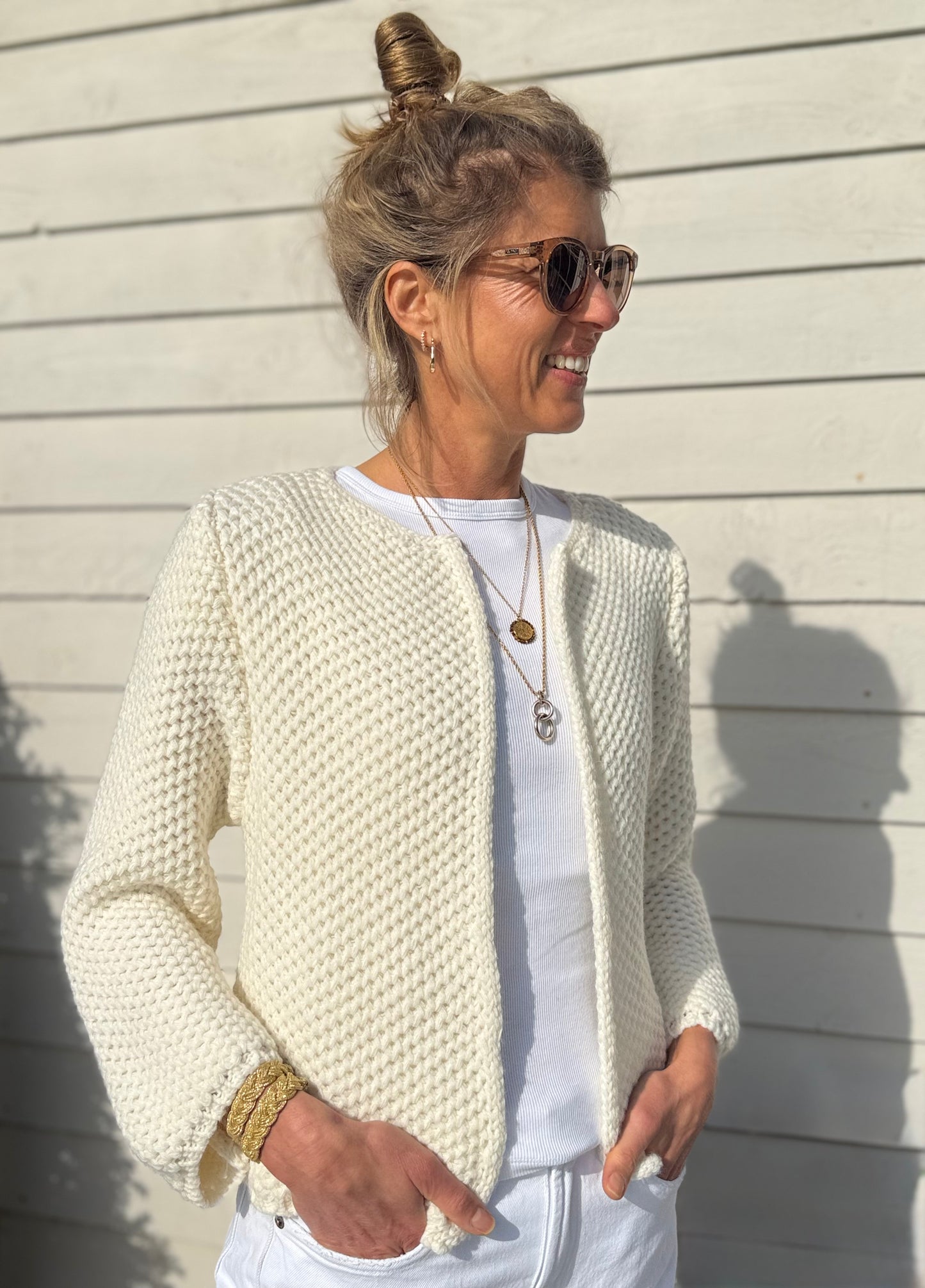 Elsie Ecru Wool Jacket