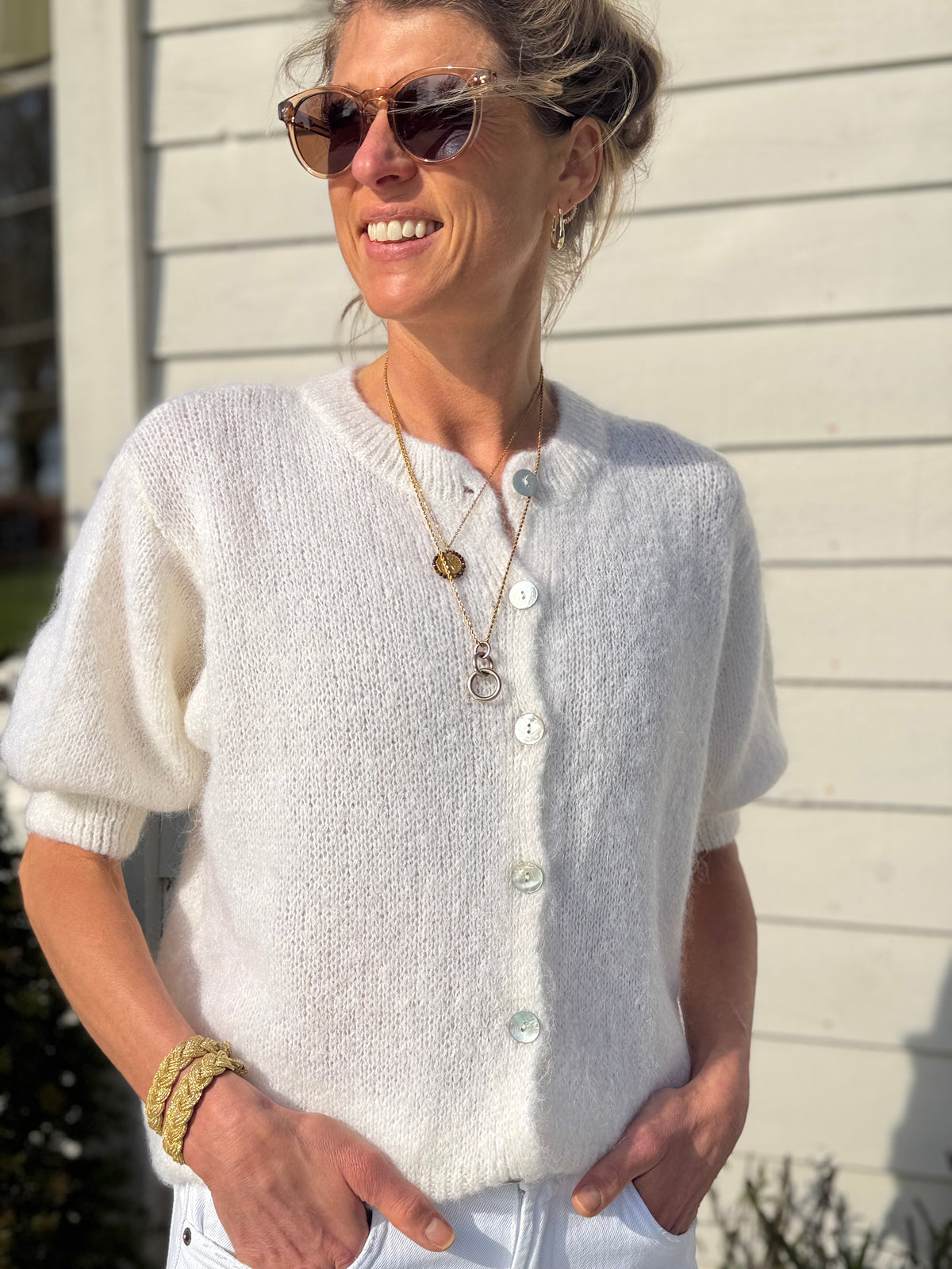 Crabtree Ecru Cardigan