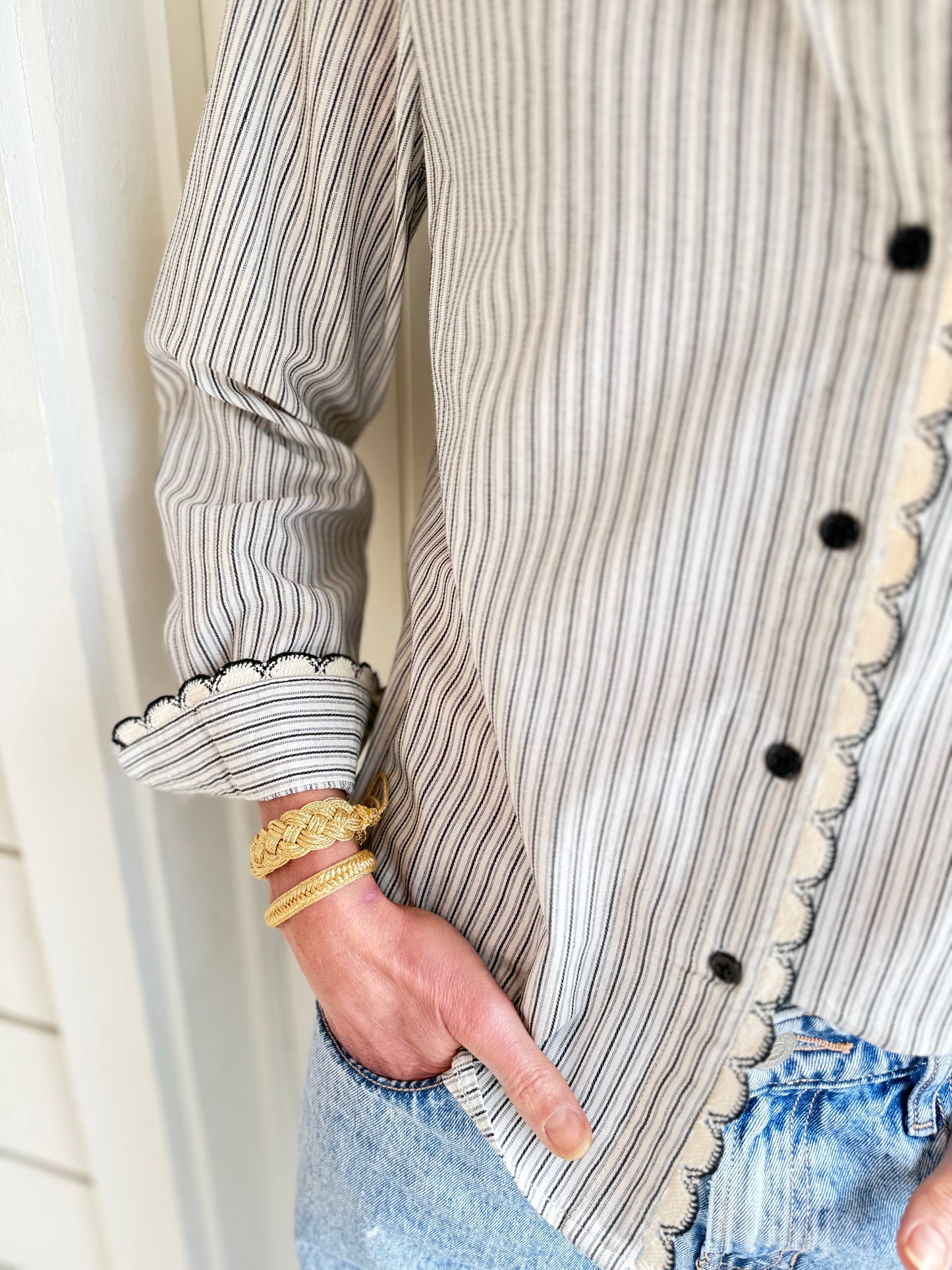 Bray Crochet Trim Blouse