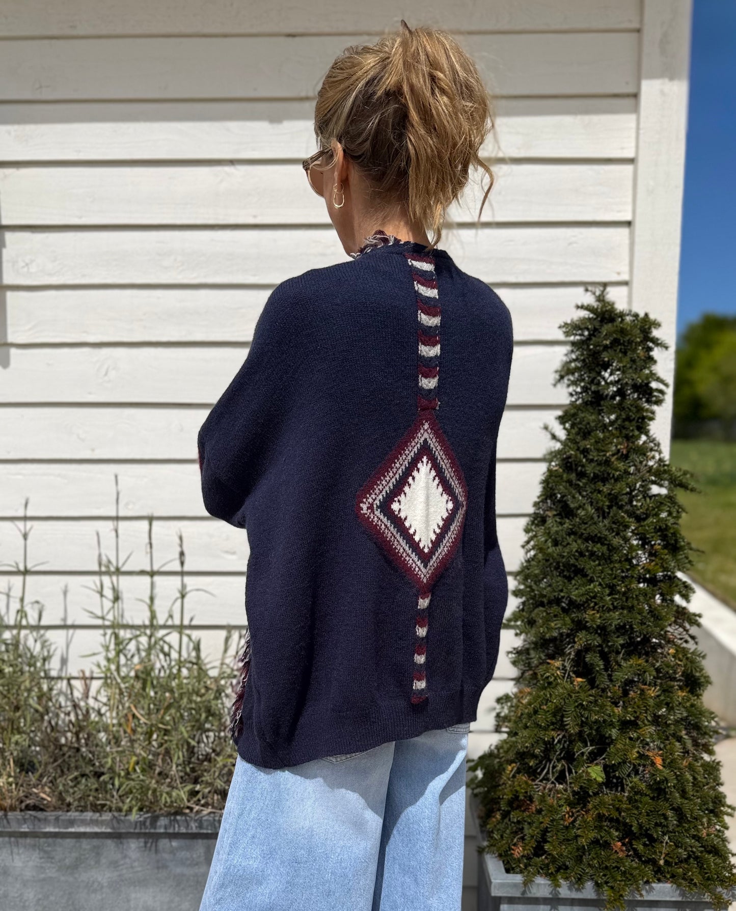 Islington Lightweight Navy Cardigan