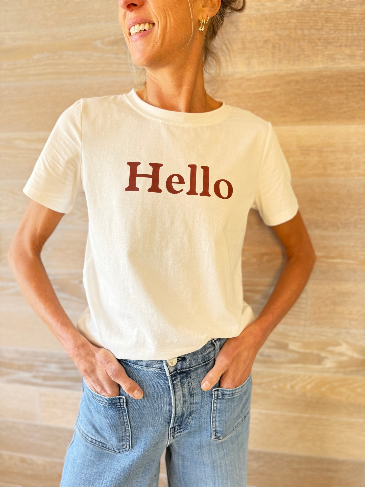 Hello White T-Shirt