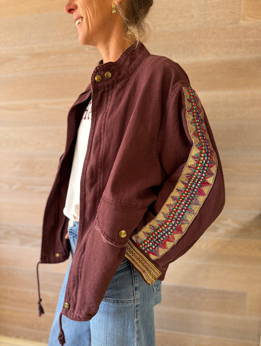 Brixton Burgundy Jacket