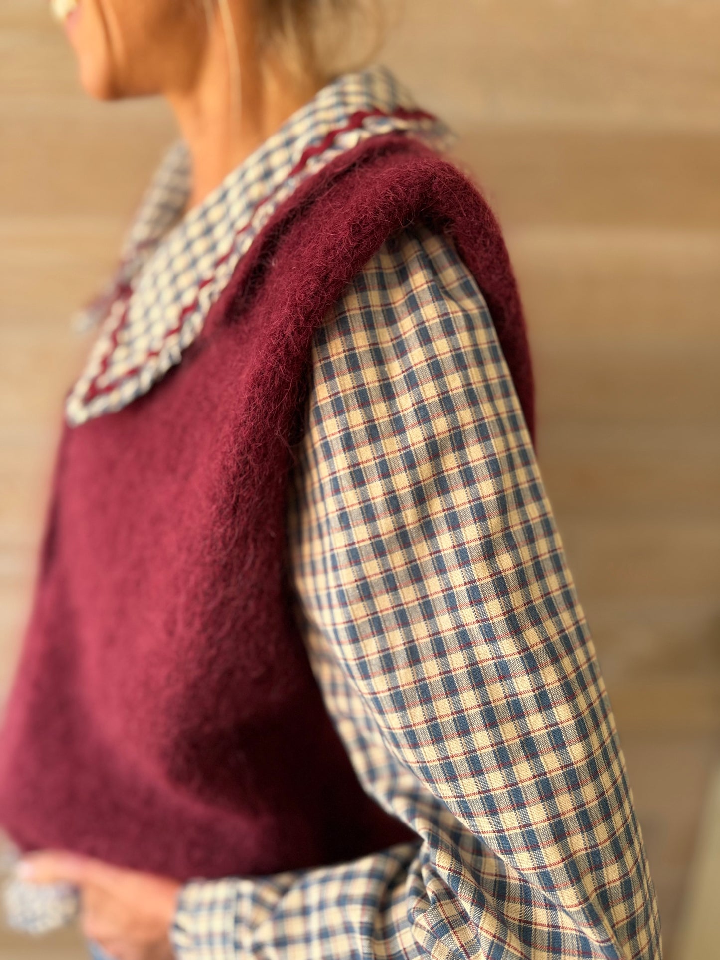 Craven Burgundy Cardigan