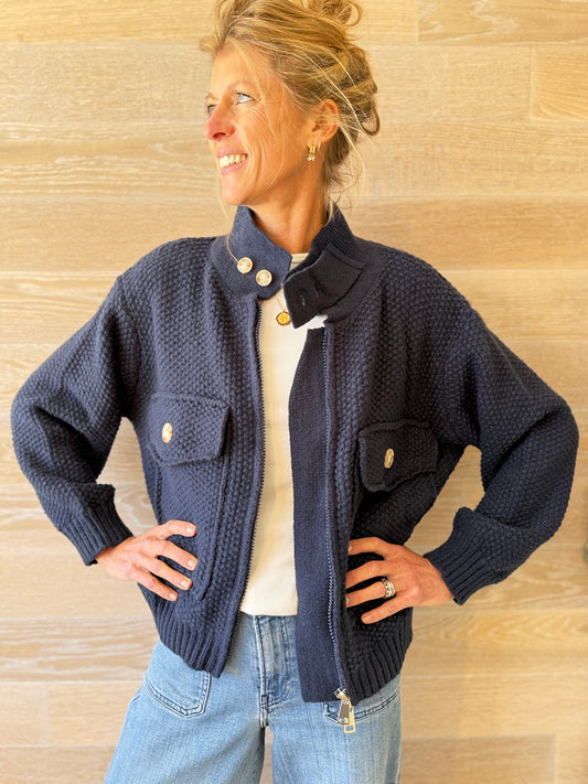 Lonsdale Knitted Bomber