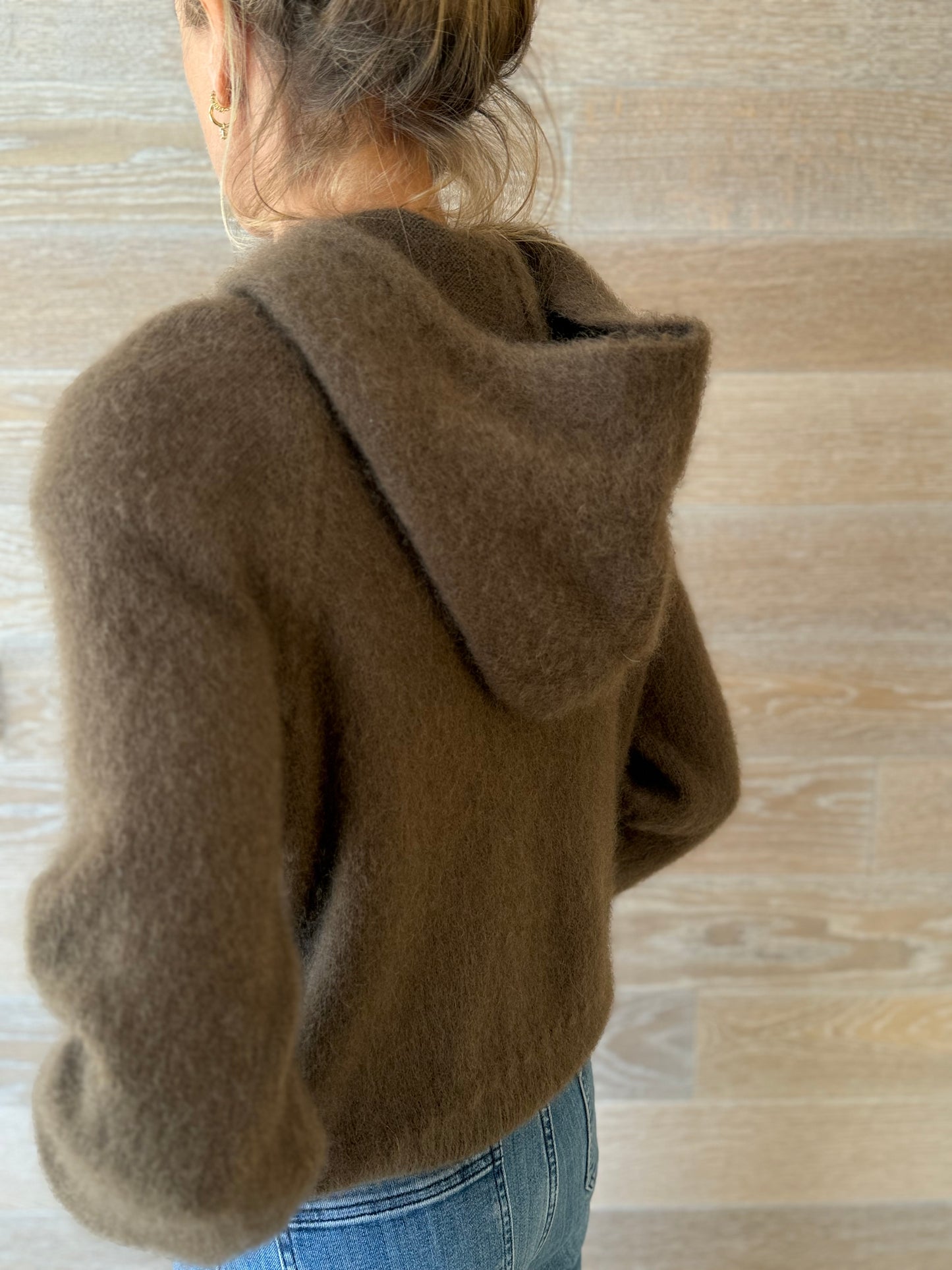 Fulham Chocolate Hooded Jumper