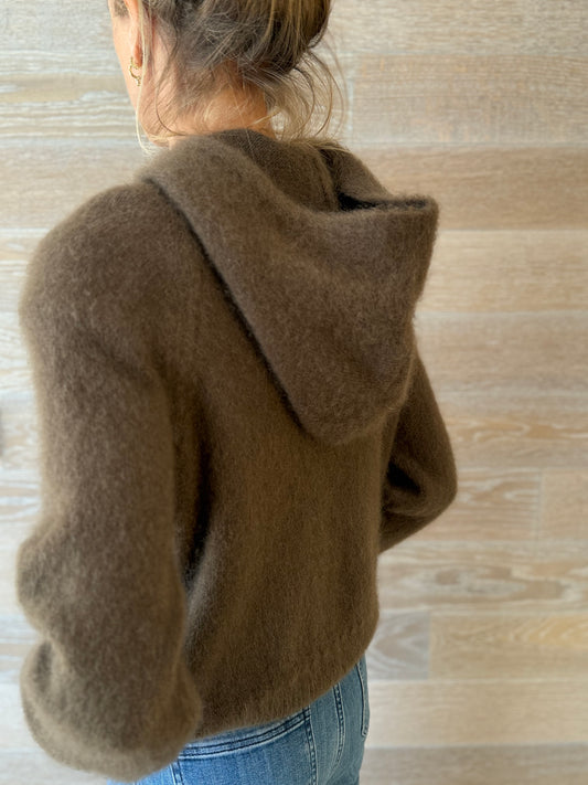 Fulham Chocolate Hooded Jumper