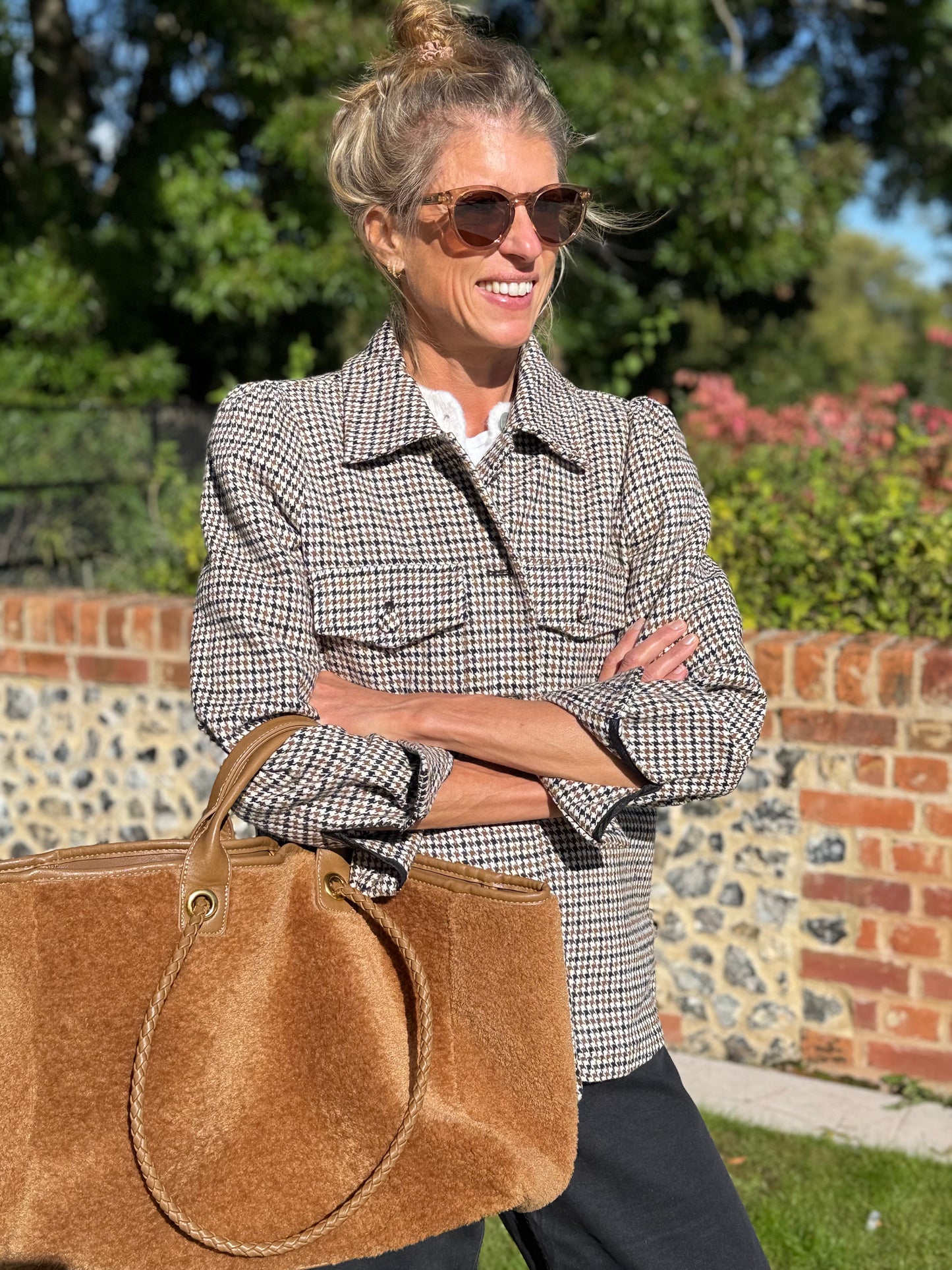 Reversible Camel Teddy Bag