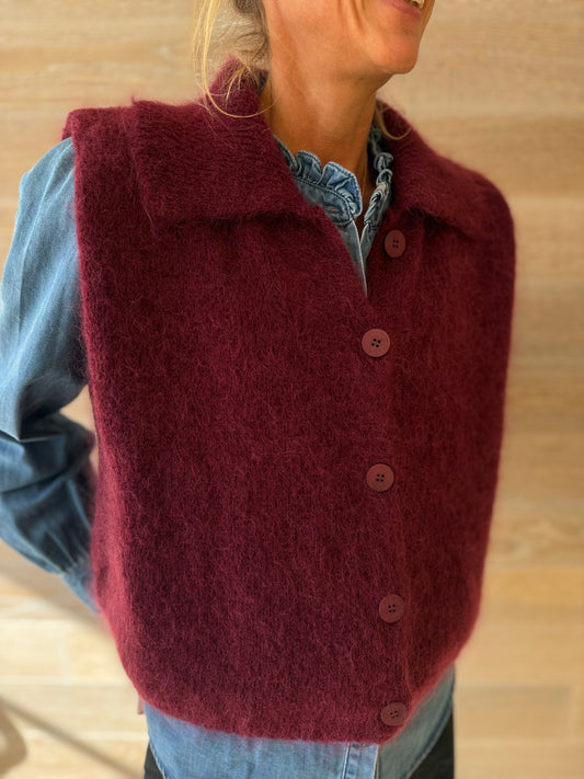 Craven Burgundy Cardigan