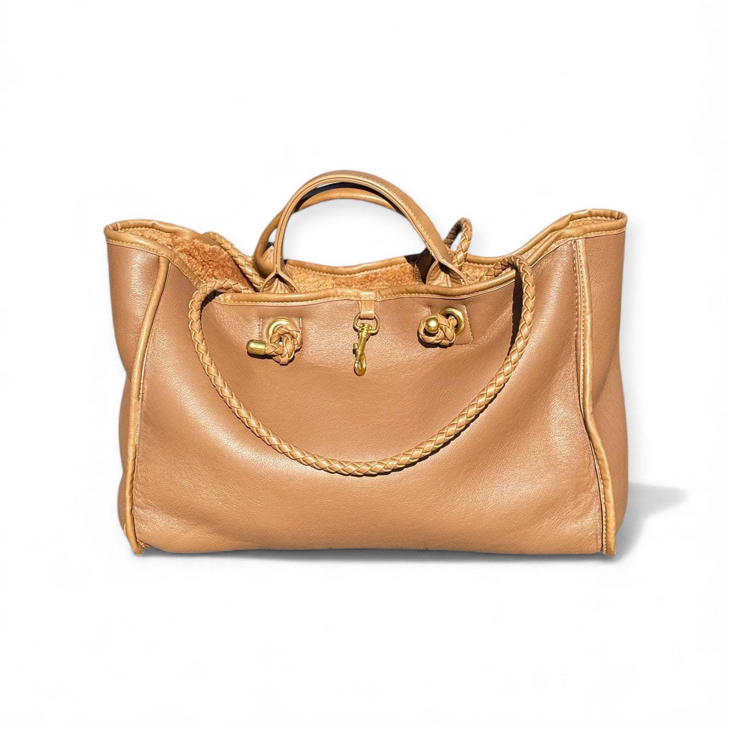 Reversible Camel Teddy Bag