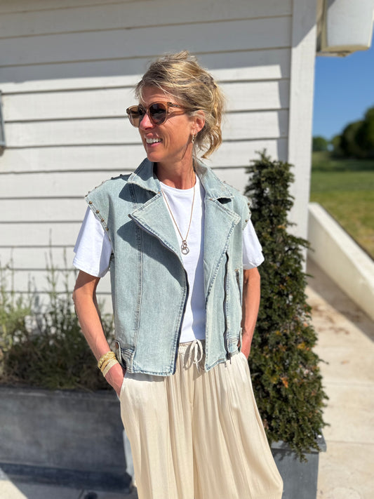 Rockfield Sleevless Denim Jacket