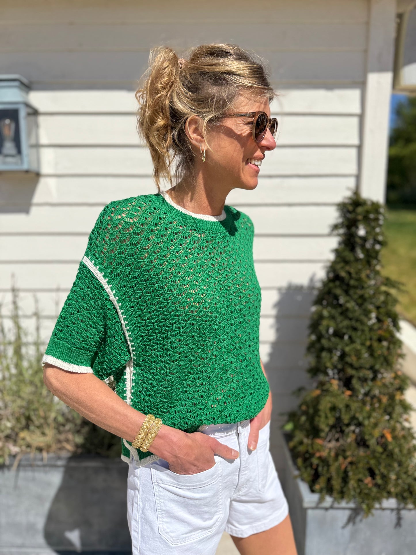 Orsett Green Crochet Top