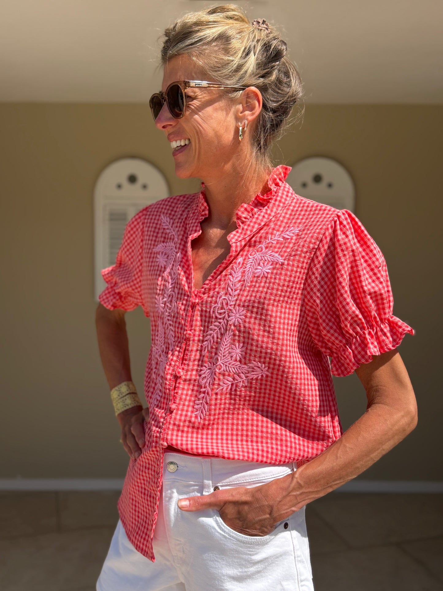 Coliston Red Blouse