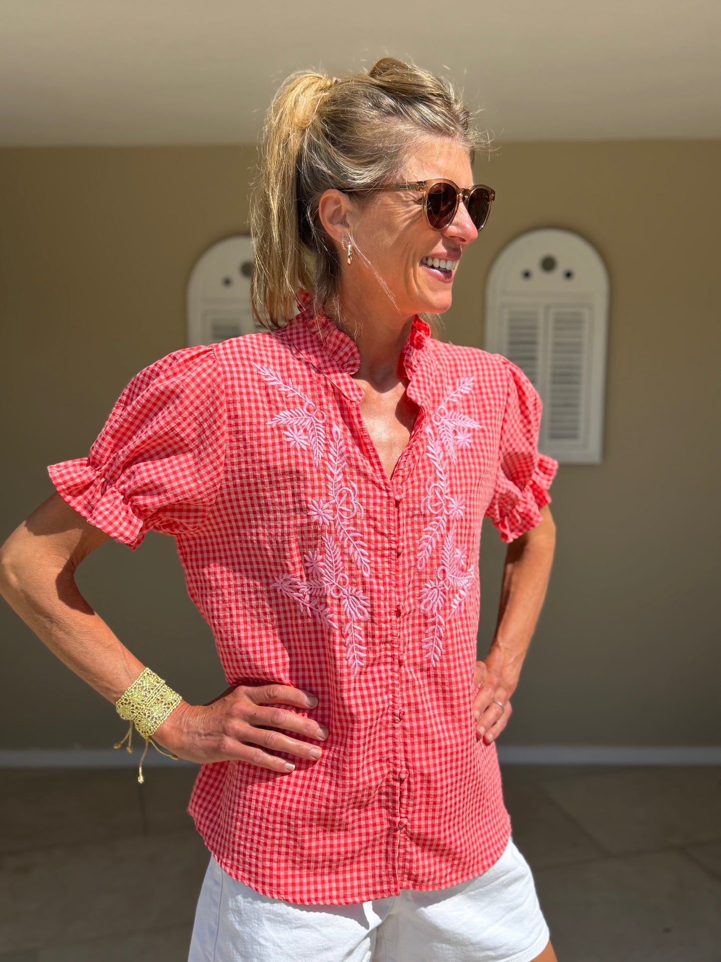 Coliston Red Blouse