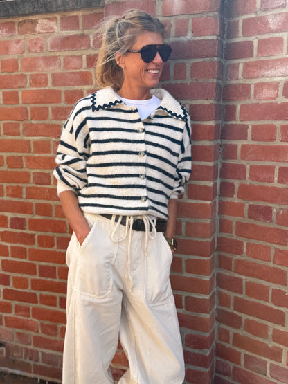 Breton Ecru Cardigan