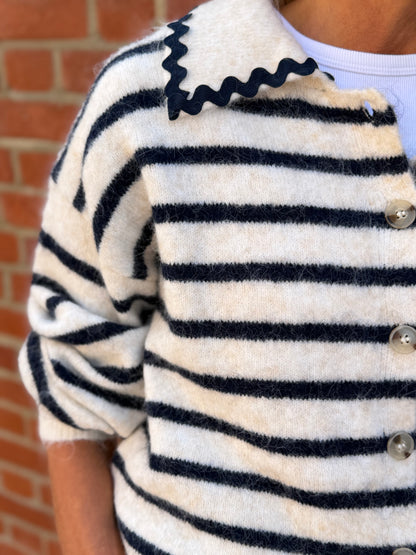 Breton Ecru Cardigan