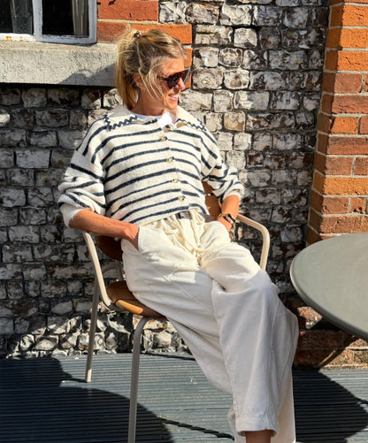 Breton Ecru Cardigan