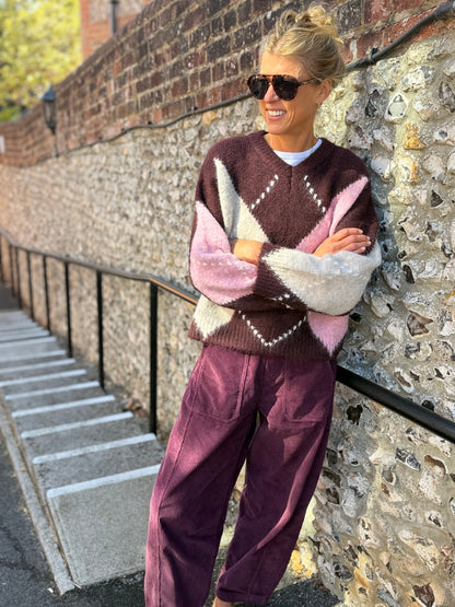Harwood Burgundy Knit