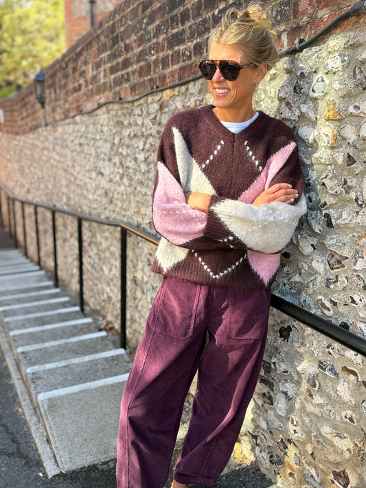 Harwood Burgundy Knit