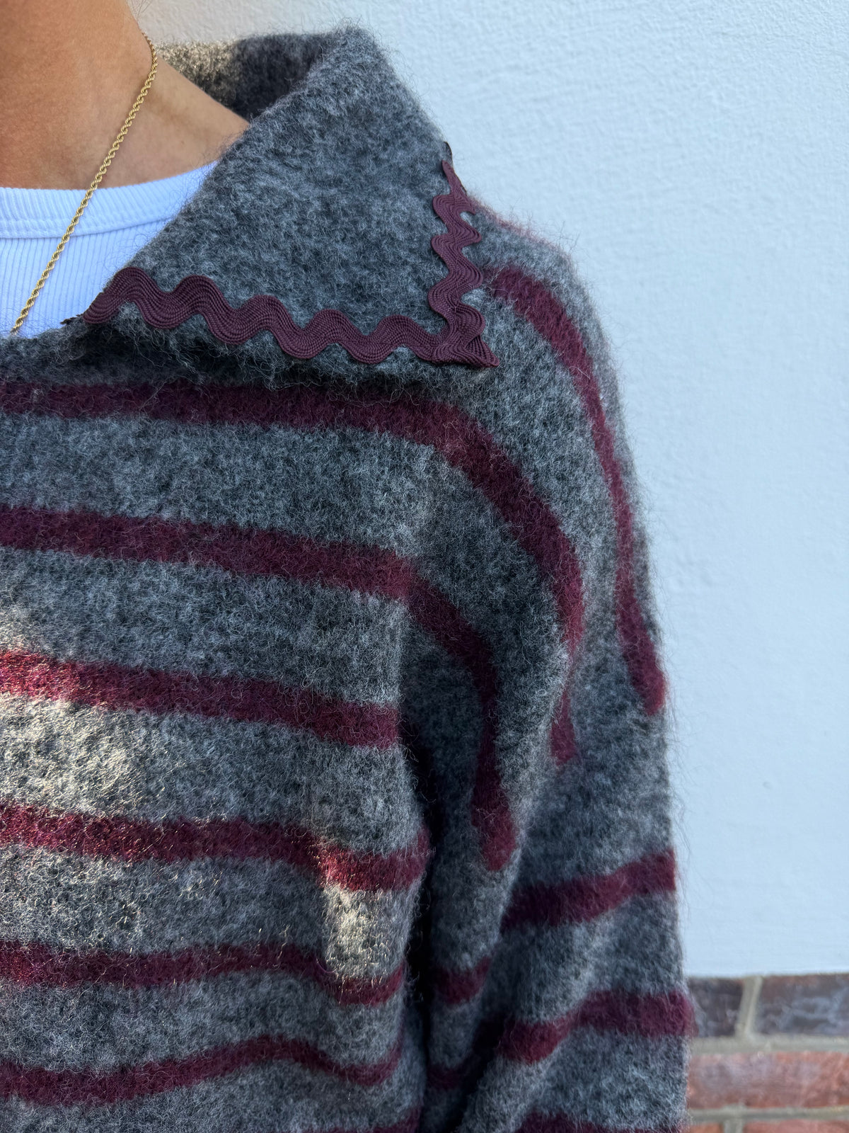 Breton Grey Cardigan