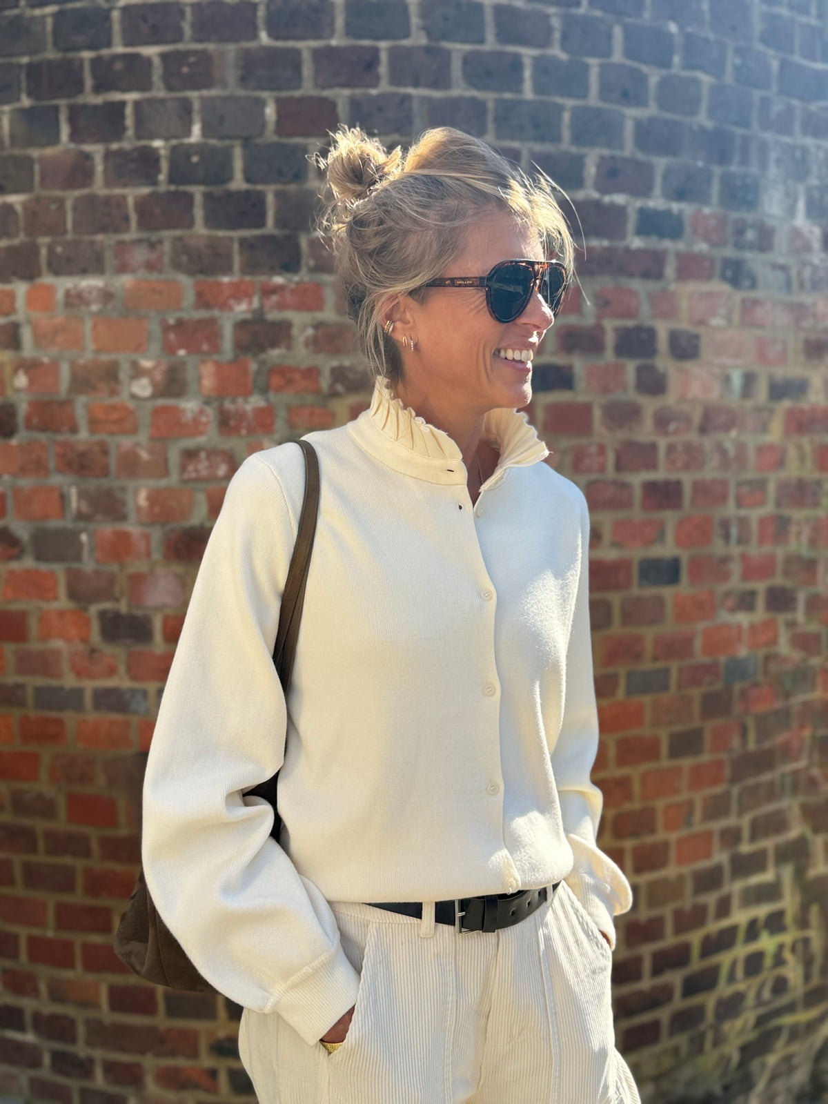 Quince Ecru Cardigan