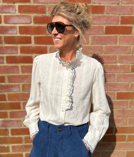 Trellis Ecru Blouse