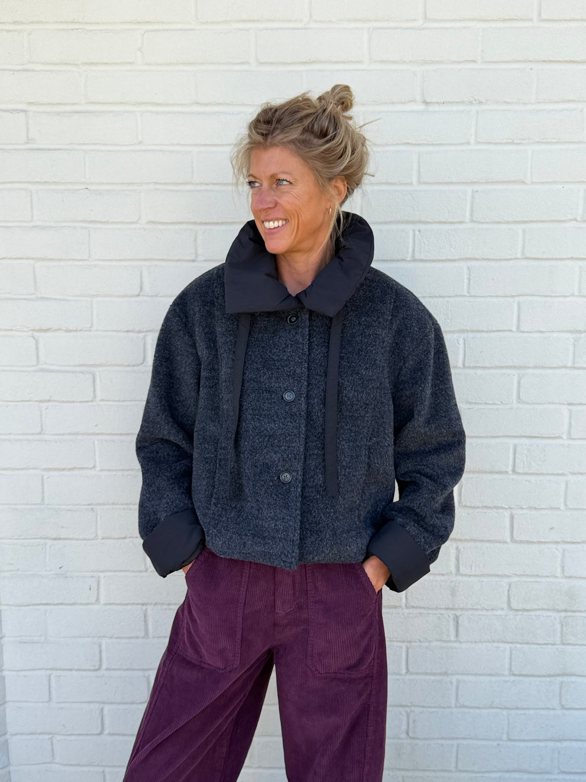 Gina Charcoal Jacket