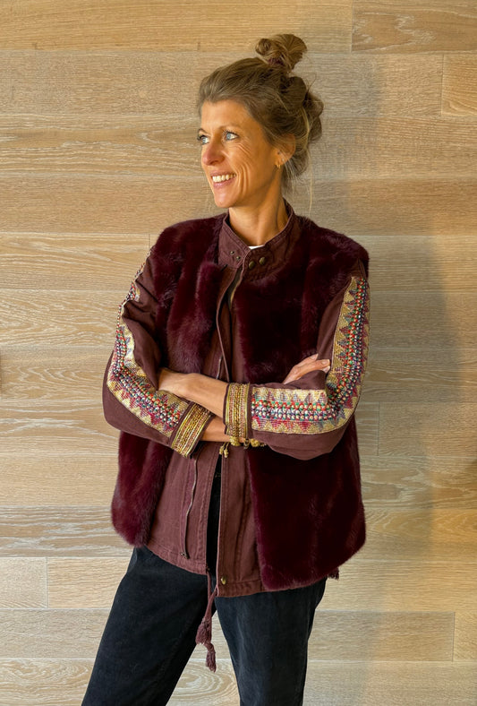 Fenchurch Burgundy Gilet