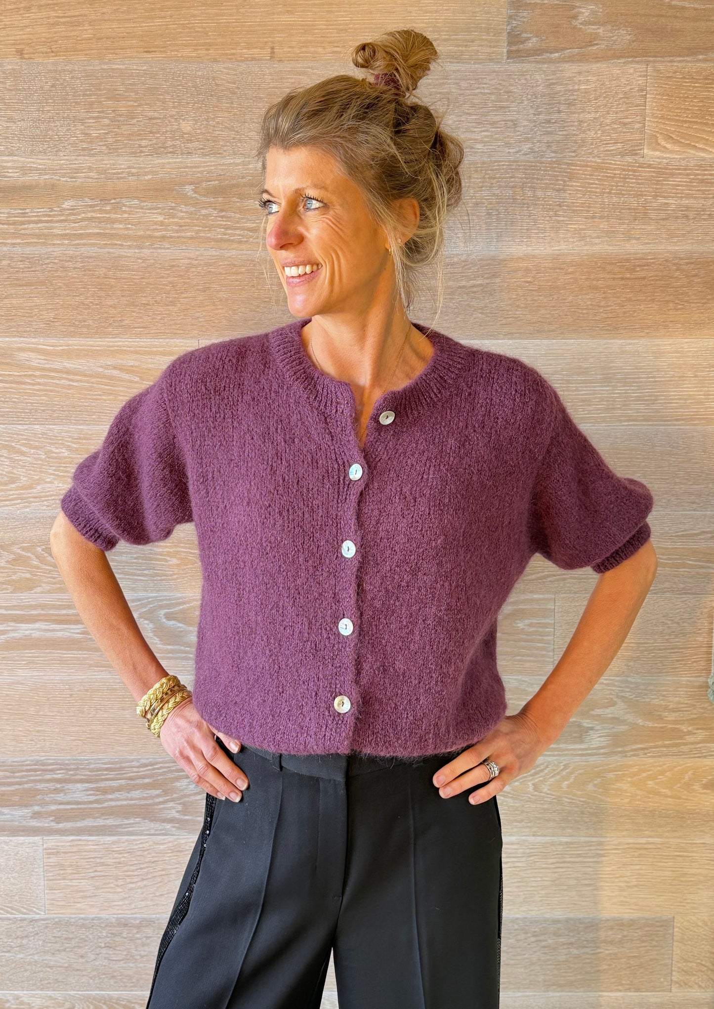 Crabtree Plum Cardigan