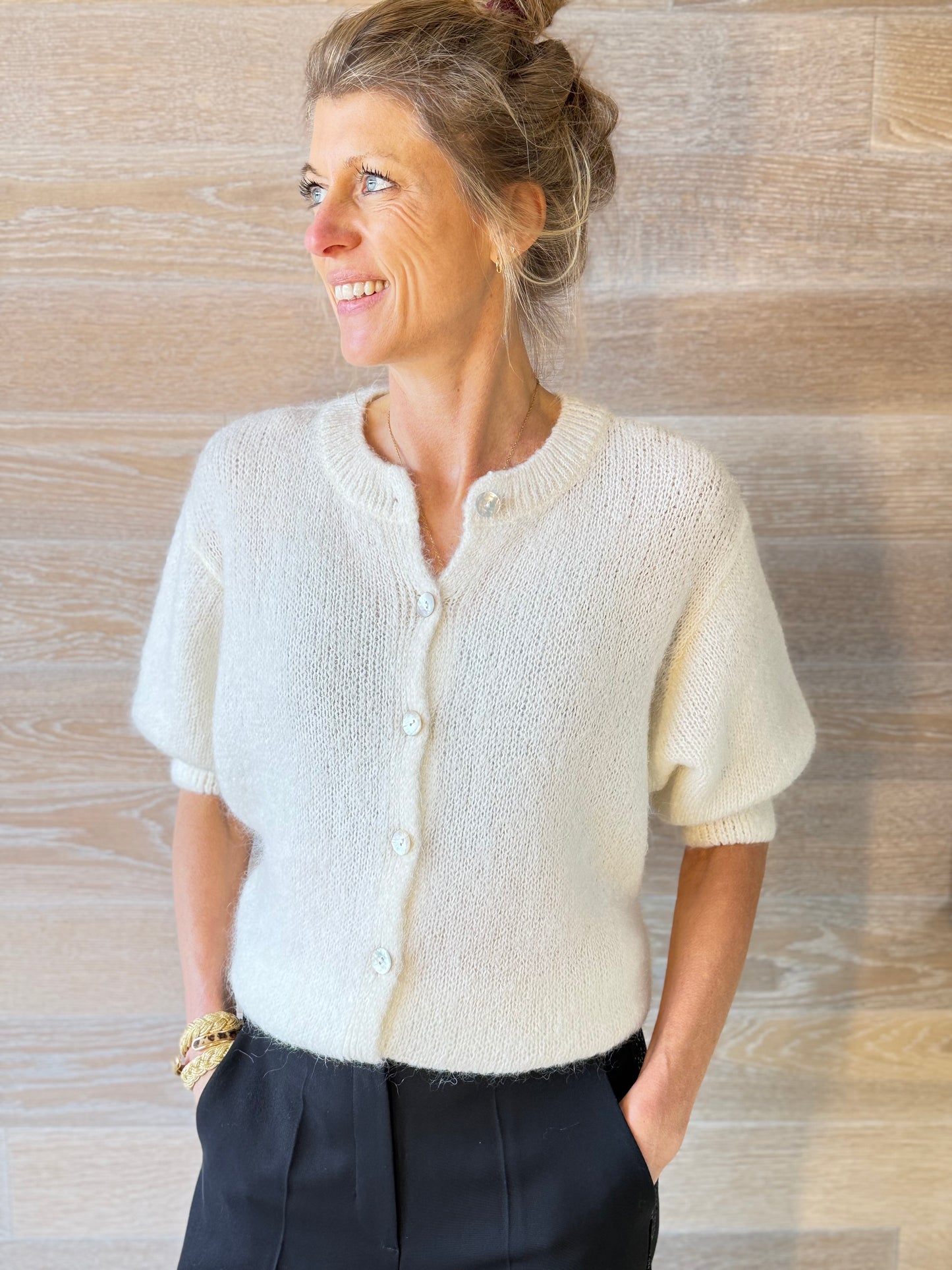 Crabtree Ecru Cardigan