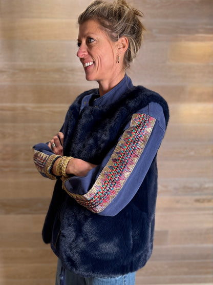 Fenchurch Blue Gilet