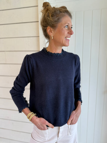 Crawford Navy Jumper