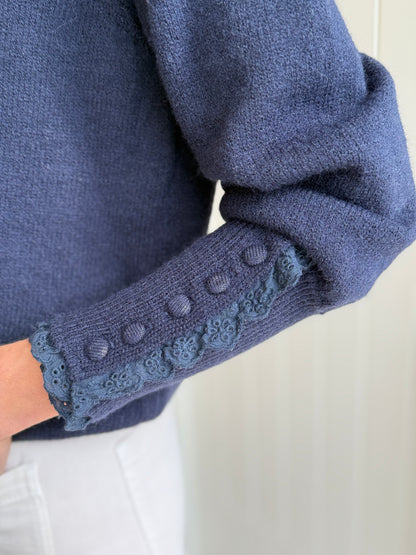 Crawford Navy Jumper