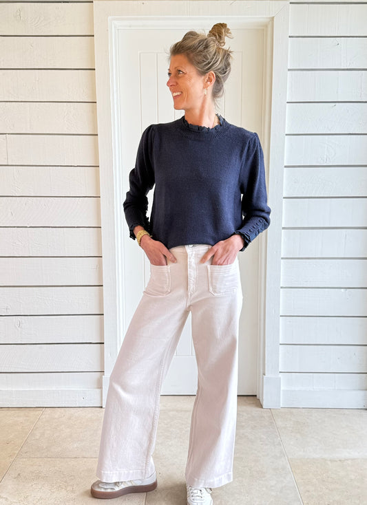 Crawford Navy Jumper