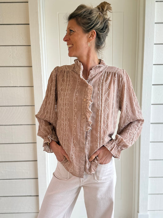 MacMillan Oatmeal Blouse