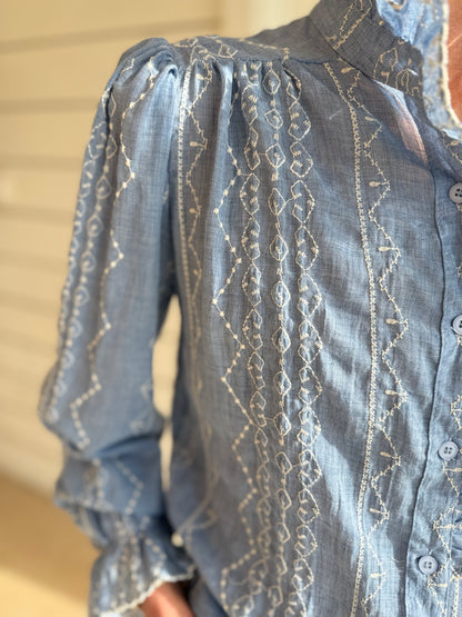 MacMillan Blue Blouse
