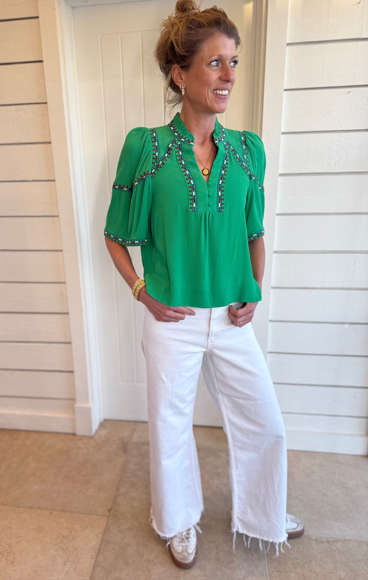 Eclipse Green Blouse