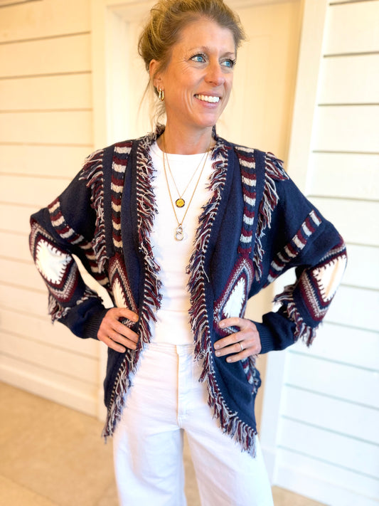 Islington Lightweight Navy Cardigan