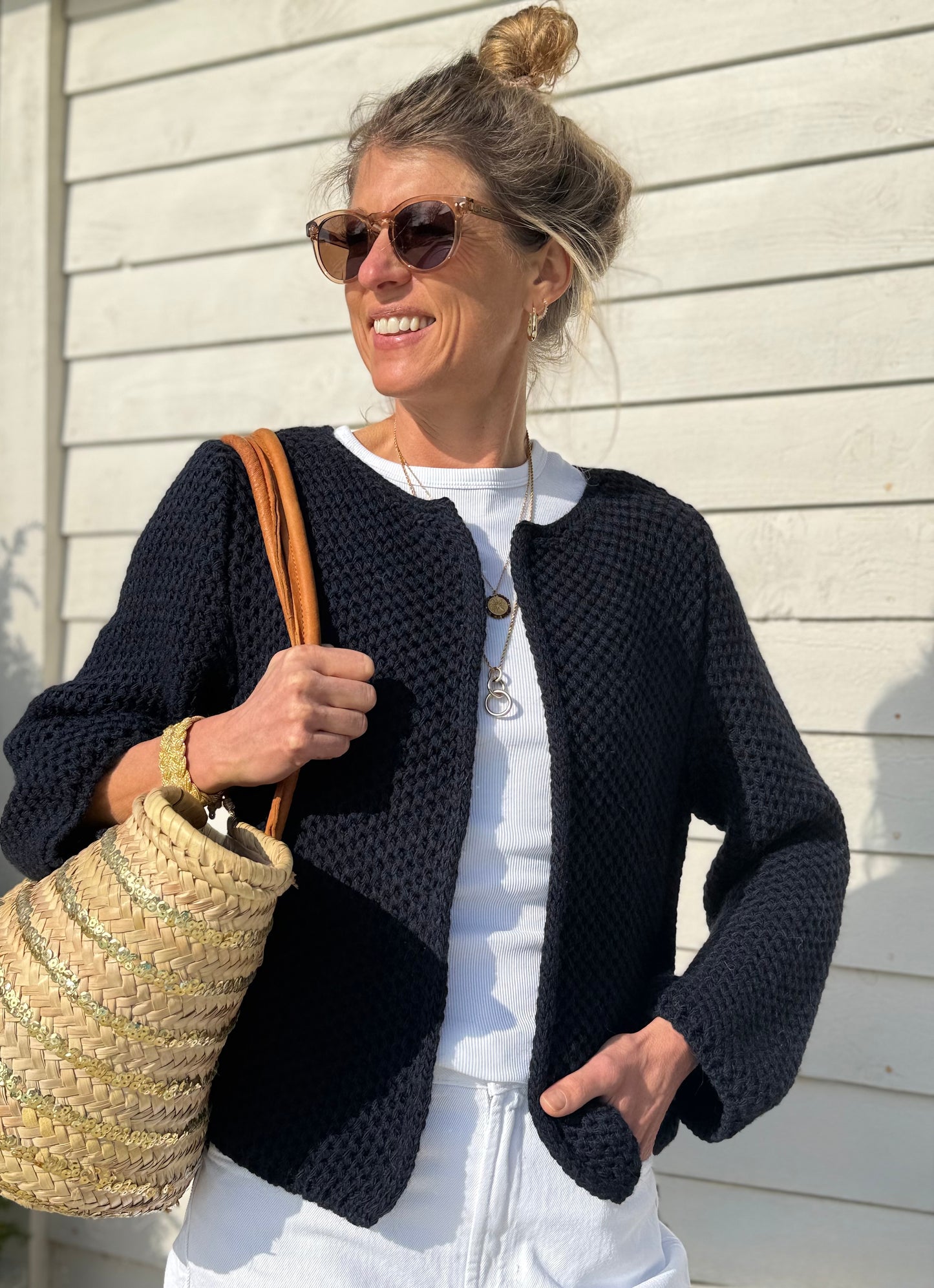 Elsie Navy Wool Jacket