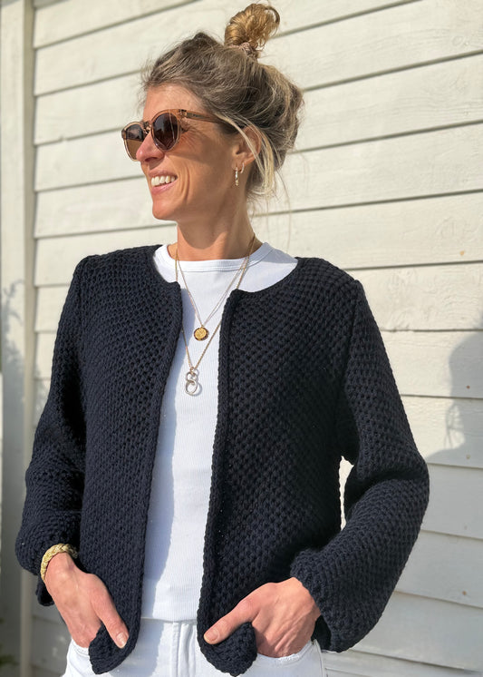 Elsie Navy Wool Jacket