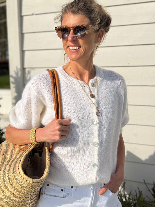 Crabtree Ecru Cardigan