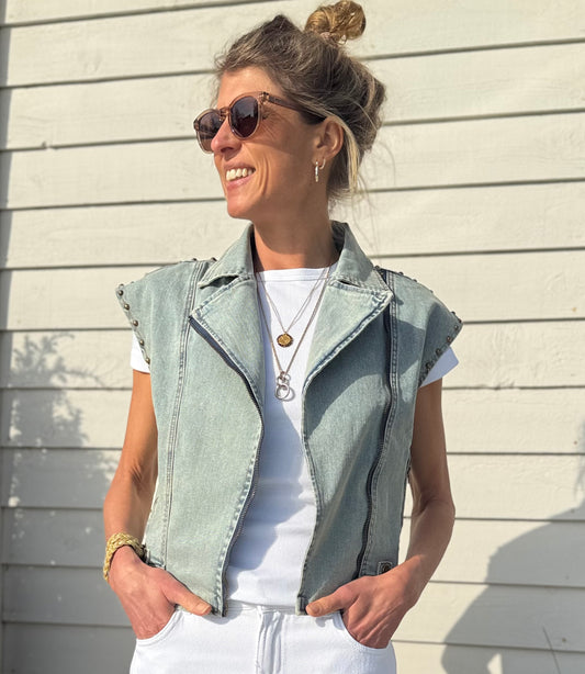 Rockfield Sleevless Denim Jacket