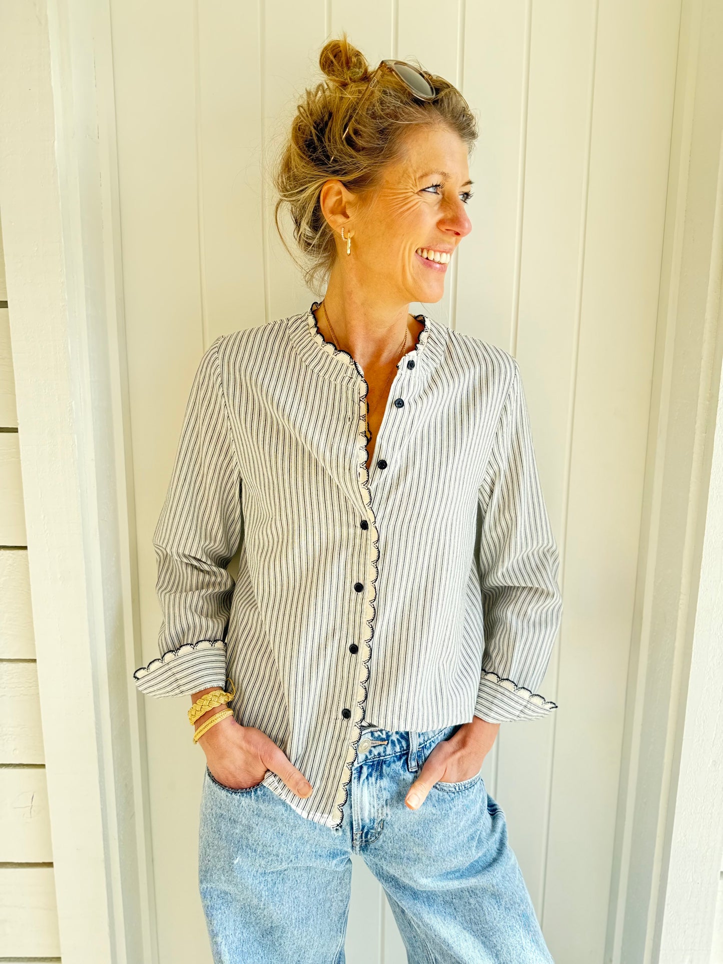 Bray Crochet Trim Blouse