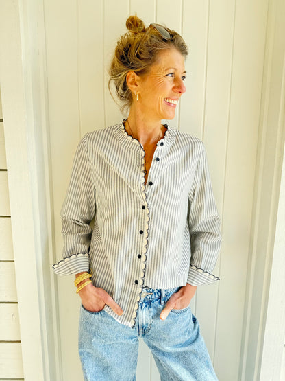 Bray Crochet Trim Blouse