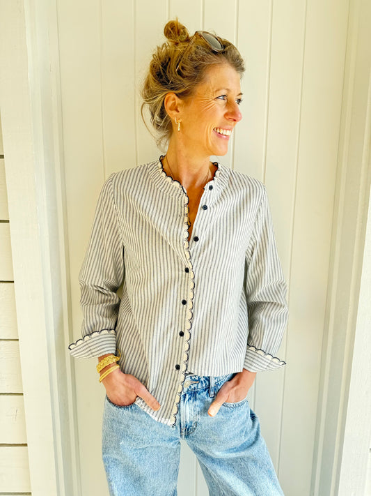 Bray Crochet Trim Blouse