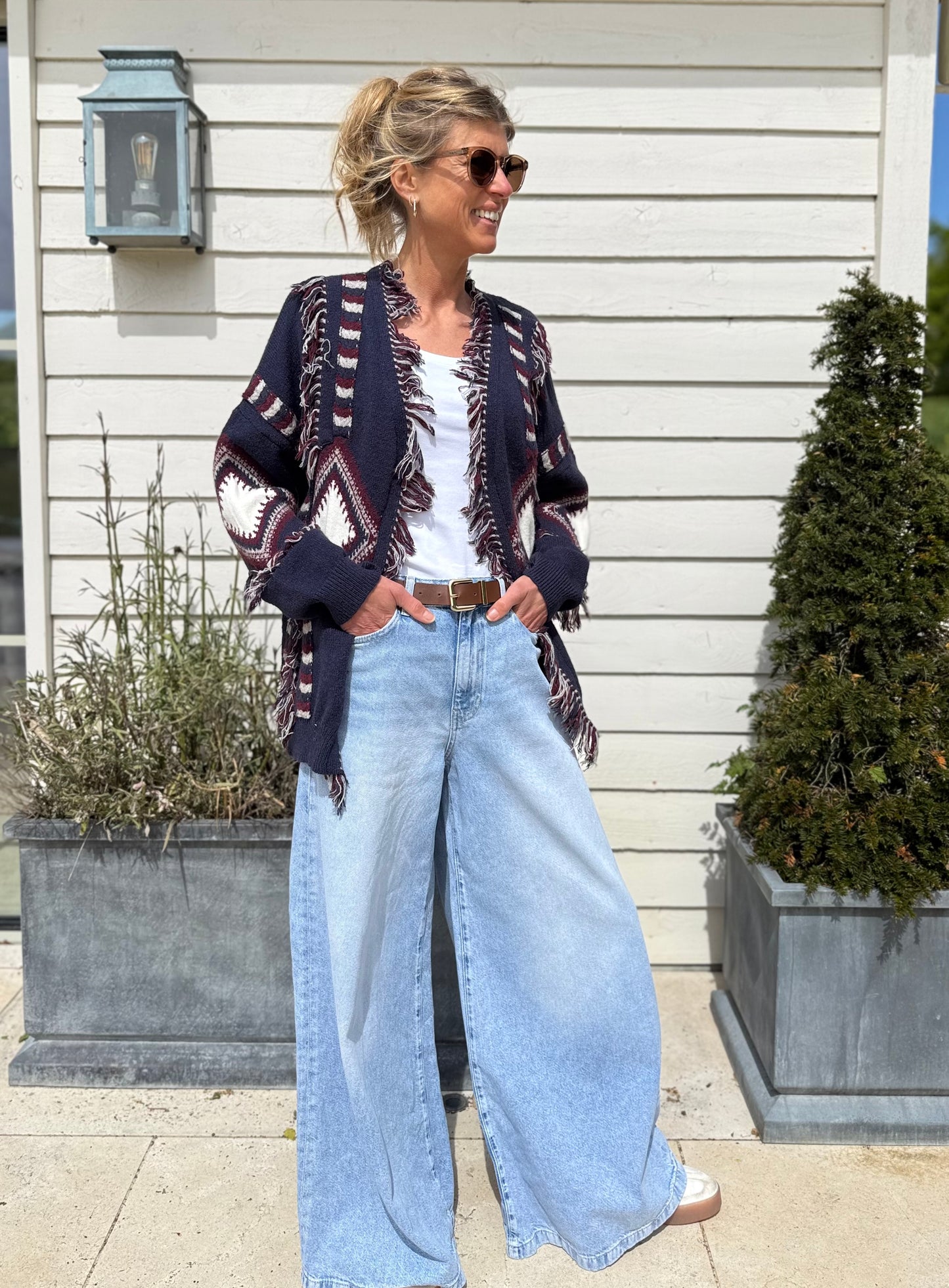 Islington Lightweight Navy Cardigan