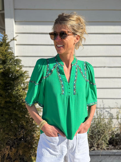 Eclipse Green Blouse