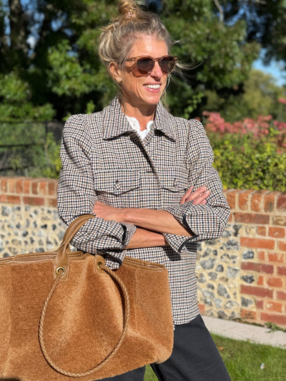 Reversible Camel Teddy Bag