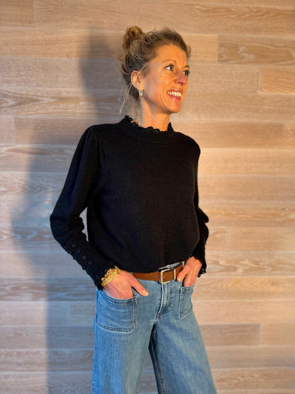 Crawford Black Jumper